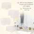 PawHut Small Animal Cage Plastic, 12 Panels, 18" x 14" image thumbnail 6