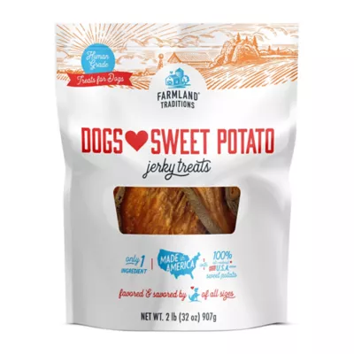 Farmland Traditions - Dogs Love Sweet Potato HG Jerky Treats 32oz - Image 1