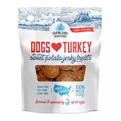 Farmland Traditions - Dogs Love Turkey & Sweet Potato Jerky Treats - 32oz - Image 1