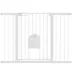 PawHut 30"-52" Extra Wide Pet Gate Barrier with Small Door, 35"H image thumbnail 1