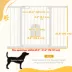 PawHut 30"-52" Extra Wide Pet Gate Barrier with Small Door, 35"H image thumbnail 3