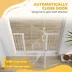 PawHut 30"-52" Extra Wide Pet Gate Barrier with Small Door, 35"H image thumbnail 5