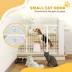 PawHut 30"-52" Extra Wide Pet Gate Barrier with Small Door, 35"H image thumbnail 6
