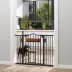 PawHut 29.1''-41.3''W Dog Gate with Cat Door, Stair Pressure Fit, Auto Close, Double Locking image thumbnail 2