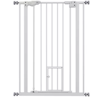PawHut 41"H Easy Open Indoor Dog Gate - Image 1