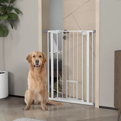PawHut 41"H Easy Open Indoor Dog Gate - Image 2