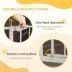 PawHut 41"H Easy Open Indoor Dog Gate image thumbnail 4