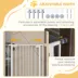 PawHut 41"H Easy Open Indoor Dog Gate image thumbnail 6
