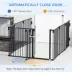 PawHut Dog Safety Gate 8-Panel Playpen, Steel Fence Stair Barrier Room Divider image thumbnail 6
