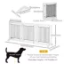 PawHut Freestanding Pet Gate, Folding Dog Gate with 2 Support Feet, 24" High, 3 Panels image thumbnail 3