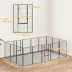 PawHut Heavy Duty Pet Playpen, 16 Panels with 2 Doors, Locking Latch, 47" Height image thumbnail 3