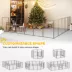 PawHut Heavy Duty Pet Playpen, 16 Panels with 2 Doors, Locking Latch, 47" Height image thumbnail 4