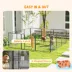 PawHut Dog Pen with Gate, 12 Panels, 31.5" Height image thumbnail 5