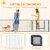 PawHut Dog Pen with Gate, 12 Panels, 31.5" Height image thumbnail 6