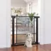 PawHut 29.9"H Metal Pet Gate, w/ Auto Closing Door, Double Locking image thumbnail 2