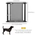 PawHut 29.9"H Metal Pet Gate, w/ Auto Closing Door, Double Locking image thumbnail 3