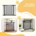 PawHut 29.9"H Metal Pet Gate, w/ Auto Closing Door, Double Locking image thumbnail 7