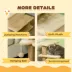 PawHut Cat Stairs Pet Steps for Couch, Bed with Scratching Posts and Condo 23.6" x 15.7" x 26" image thumbnail 6