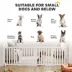 PawHut Foldable Dog Gate with Door, 4 Panels Fressstanding Pet Gate image thumbnail 4