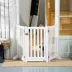 PawHut 3-Panel Foldable Dog Gate with Feet image thumbnail 2