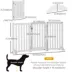 PawHut 3-Panel Foldable Dog Gate with Feet image thumbnail 3