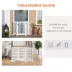 PawHut 3-Panel Foldable Dog Gate with Feet image thumbnail 5