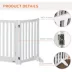 PawHut 3-Panel Foldable Dog Gate with Feet image thumbnail 7