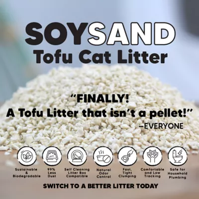 SOYSAND Tofu Cat Litter - Unscented, biodegradable, clumping - 19.4 lbs - Image 3