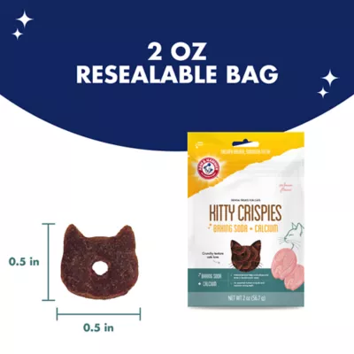 Arm & Hammer Kitty Crispies Cat Dental Treats, Salmon Flavor, 2 oz - Image 9