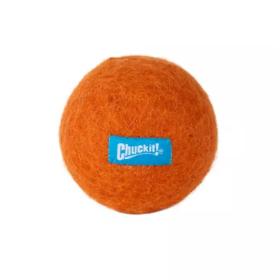 Chuckit! Wool Ball Dog Toy Orange X Large - Image 2