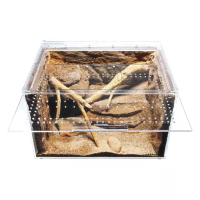 HerpCult Clear Top Acrylic Terrarium XL - 12" x 16" x 10" - Image 3