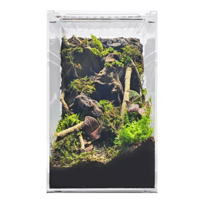 HerpCult Tall Acrylic Terrarium Small - 6" x 6" x 9.5" - Image 1