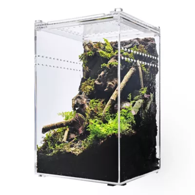 HerpCult Tall Acrylic Terrarium Small - 6" x 6" x 9.5" - Image 2