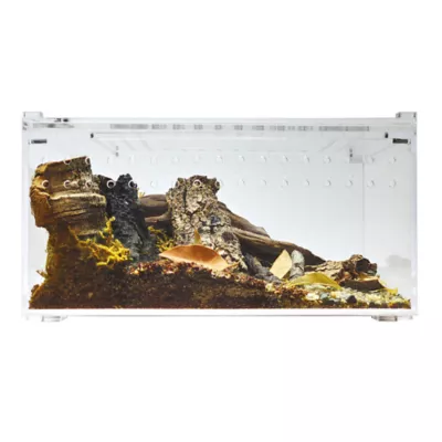 HerpCult Flat Acrylic Terrarium Small - 8" x 6" x 4" - Image 1