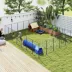 PawHut 24 Panels 44.5" Height Heavy Duty Dog Playpen image thumbnail 2