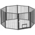 PawHut 8 Panels Dog Playpen, Foldable Portable Pet Playpen with Door, 30"H image thumbnail 1