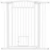 PawHut 30"-41" Wide Pet Gate with Small Door, 42" H with 3-Inch and 5.5-Inch Extension Kit image thumbnail 1