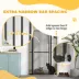 PawHut 59" Extra Tall Pet Gate, 30"-41"W with 2.8" and 5.5" Extensions image thumbnail 4