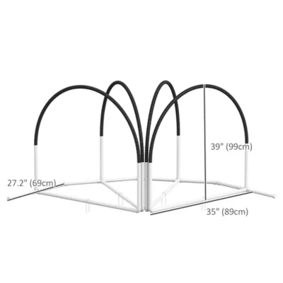 PawHut Dog Agility Kit Pet Obstacle Course Training Equipment with Weave Poles, Carry Bag - Image 3