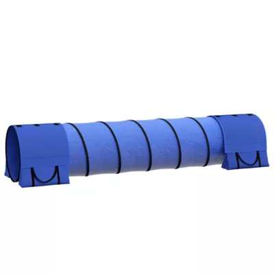 PawHut 7 Pcs Dog Agility Kit w/ Tunnels, Weave Poles, Adjustable Hurdles, Jump Ring, Pause Box, Ball - Image 1