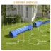 PawHut 7 Pcs Dog Agility Kit w/ Tunnels, Weave Poles, Adjustable Hurdles, Jump Ring, Pause Box, Ball image thumbnail 5