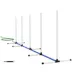 PawHut 2PCs Dog Agility Kit with Weave Poles, Spray Water Tube, Whistle, Carry Bag image thumbnail 1