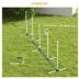 PawHut 2PCs Dog Agility Kit with Weave Poles, Spray Water Tube, Whistle, Carry Bag image thumbnail 4