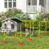 PawHut Dog Agility Training Equipment, 4 PCS Obstacle Course with Height Adjustable Jump Hurdle &Bag image thumbnail 2