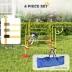PawHut Dog Agility Training Equipment, 4 PCS Obstacle Course with Height Adjustable Jump Hurdle &Bag image thumbnail 4