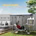 PawHut 79" L Galvanized Steel Catio Outdoor Cat Enclosure w/ Waterproof Canopy image thumbnail 5
