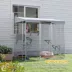 PawHut 79" L Galvanized Steel Catio Outdoor Cat Enclosure w/ Waterproof Canopy image thumbnail 6