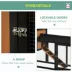 PawHut 69"L Wooden Rabbit Hutch Pet Playpen Bunny House Enclosure with Run Box, Slide-out Tray, Ramp image thumbnail 6
