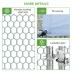 PawHut 9.8' x 26.2' x 6.6' Chicken Coop Cage, Outdoor Hen House w/Cover & Lockable Door image thumbnail 7