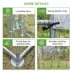 PawHut Galvanized Large Metal Chicken Coop Cage Walk-in Enclosure with Cover for Outdoors image thumbnail 7